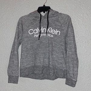 Gray Calvin Klein Performance Hoodie
